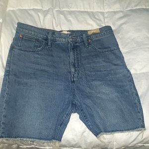 Madewell High Rise Mid Denim Short
